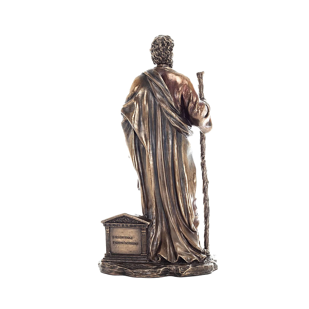 Socrates — Greek Philosopher — Bronze-Finish Statue – 30 cm – view 3