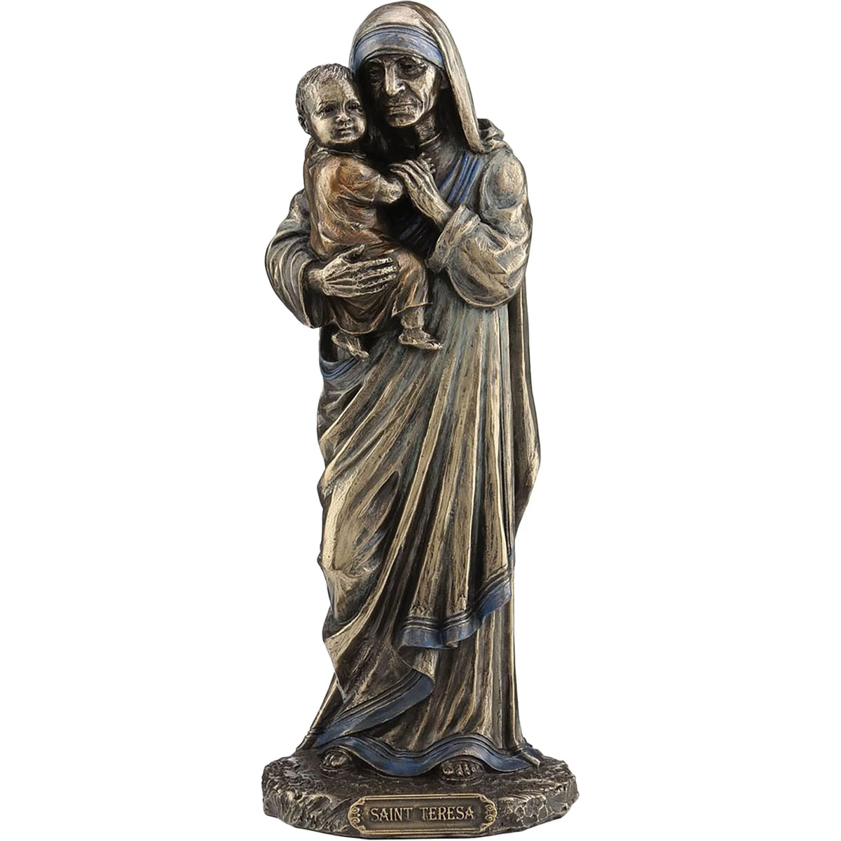 Mother Teresa — Bronze-Finish Statue, 20 cm – view 1