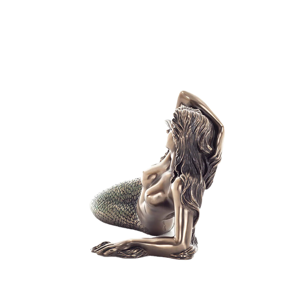 Mermaid – Siren of the Ocean – Bronze-Finish Statue – 17.5 cm – view 2