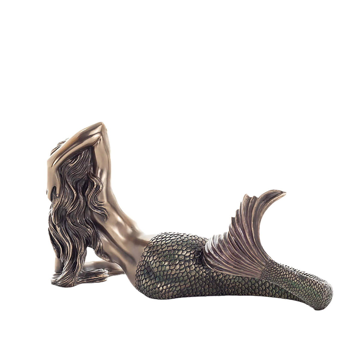 Mermaid – Siren of the Ocean – Bronze-Finish Statue – 17.5 cm – view 3