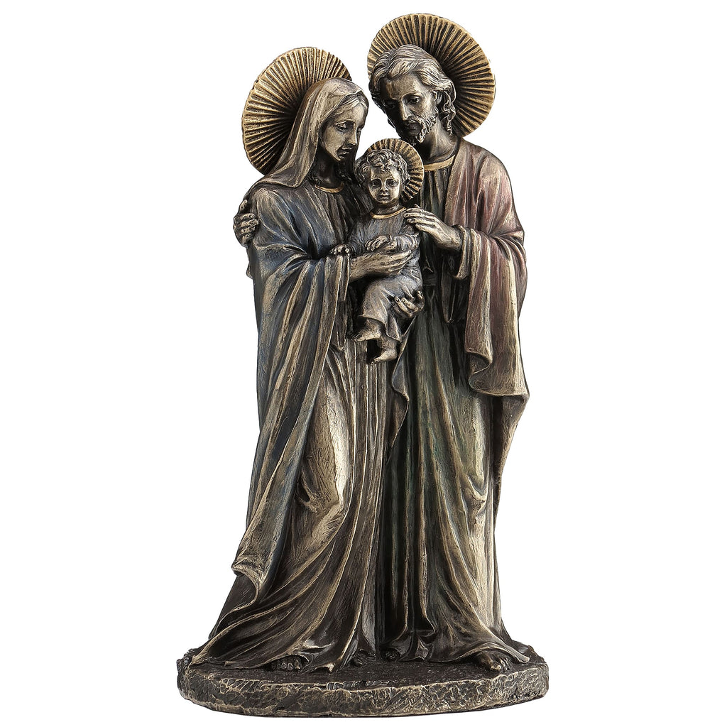 The Holy Family – Bronze-Finish Resin Statue – 22 cm – view 2