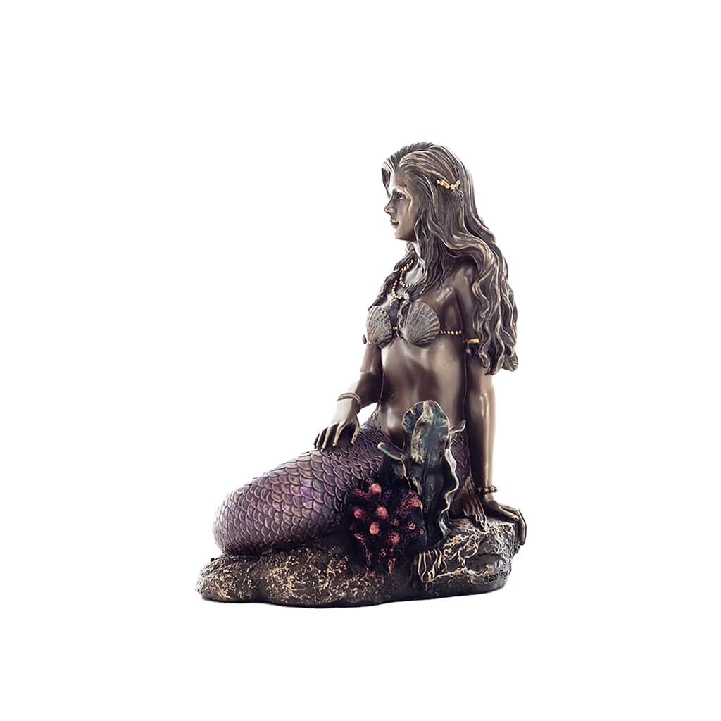 Mermaid — The Allure of the Ocean — Bronze Finish Statue – view 2