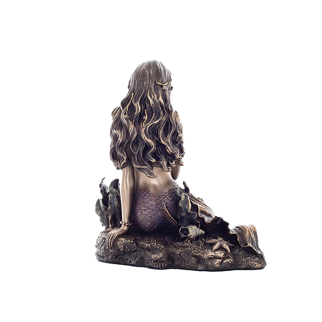 Mermaid — The Allure of the Ocean — Bronze Finish Statue – view 3