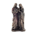 The Holy Family — Joseph, Mary and Jesus — Bronze-Finish Statue – 22 cm – view 1