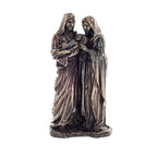 The Holy Family — Joseph, Mary and Jesus — Bronze-Finish Statue – 22 cm – view 1