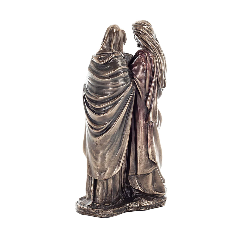 The Holy Family — Joseph, Mary and Jesus — Bronze-Finish Statue – 22 cm – view 3