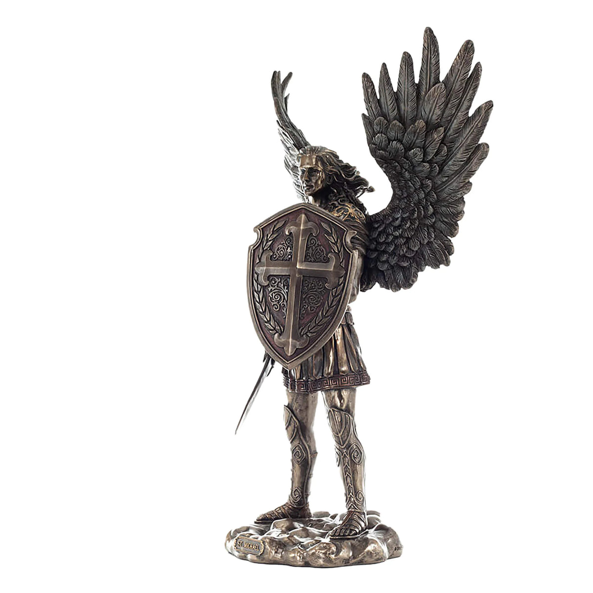 Archangel Michael, Heavenly Guardian – Bronze-Finish Resin Statue – 27.5 cm – view 2