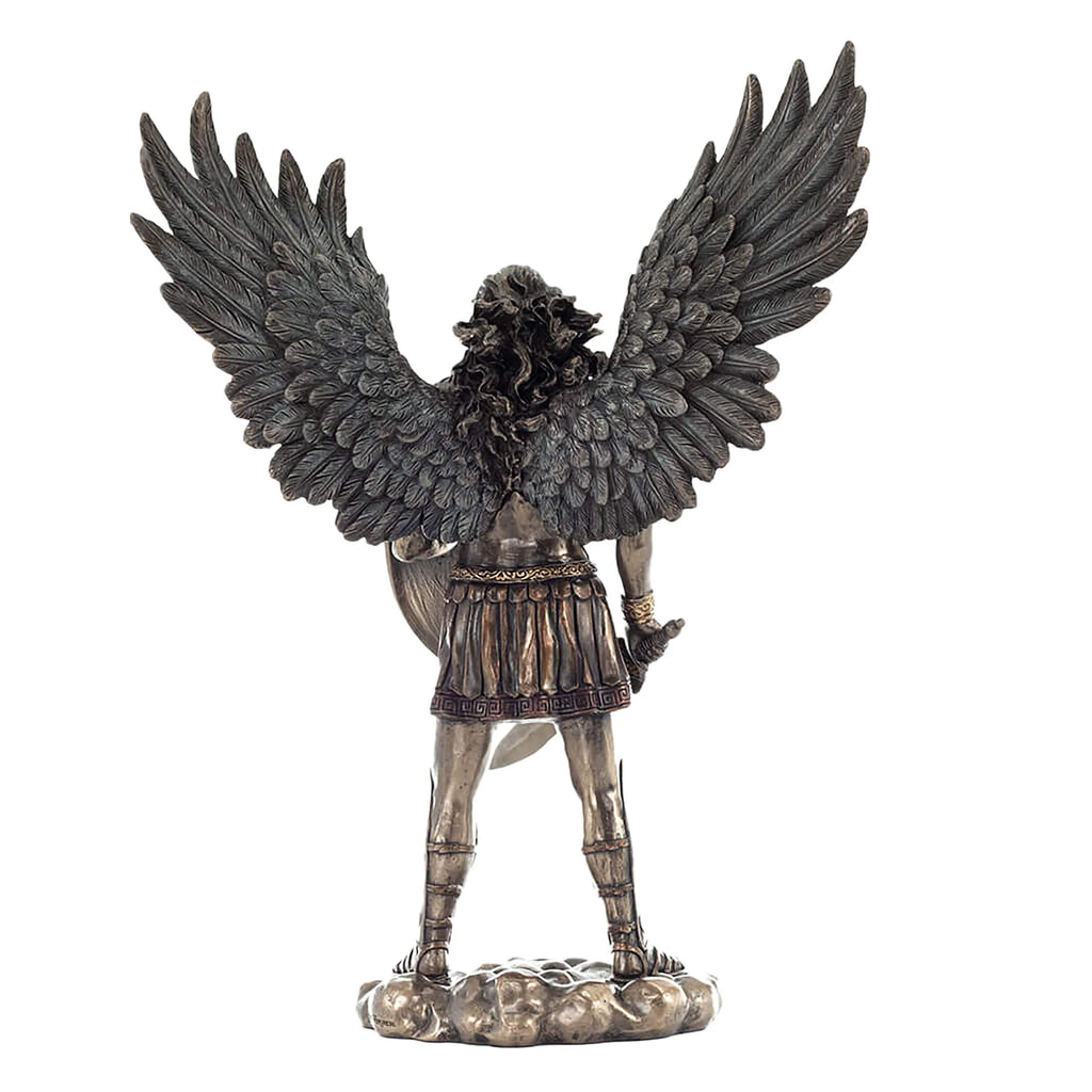 Archangel Michael, Heavenly Guardian – Bronze-Finish Resin Statue – 27.5 cm – view 3
