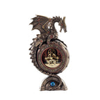 Steampunk Dragon Table Clock — Bronze Finish Decorative Clock, 24.6 cm – view 1