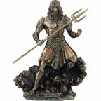 Poseidon — Olympian God — Bronze-Finish Statue, 20 cm – view 1