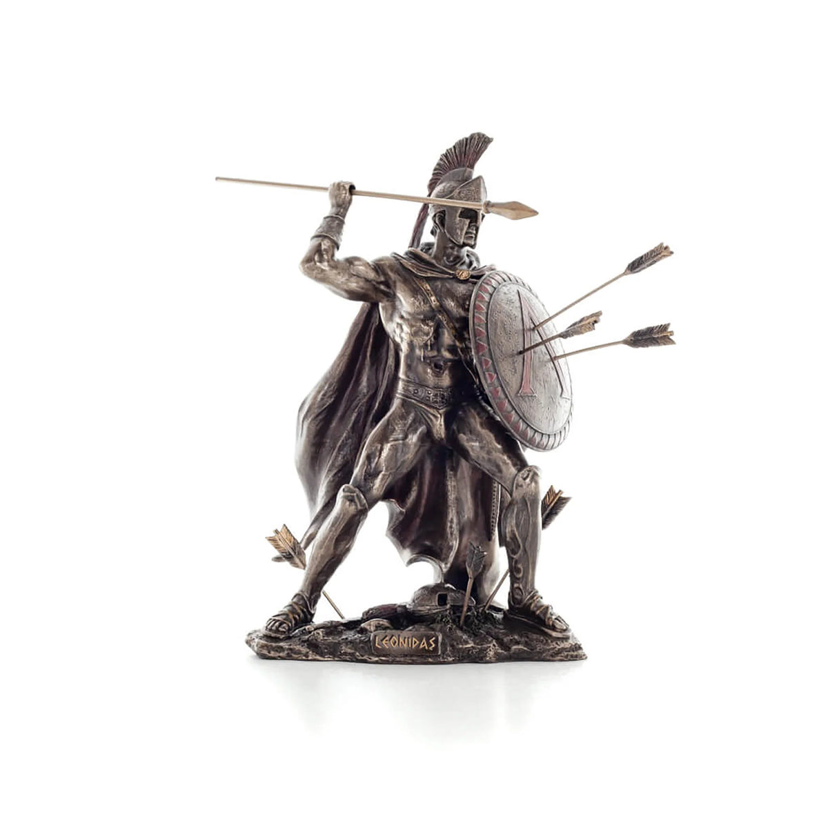 Leonidas — King of Sparta — Bronze-Finish Statue – 21 cm – view 1