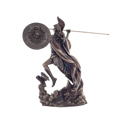 Athena Bronze-Finish Statue – 28 cm – view 2