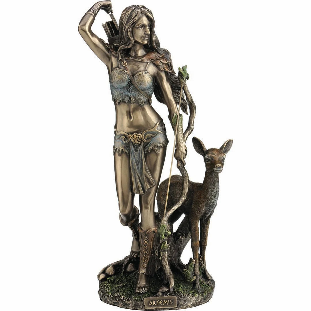 Artemis — Goddess of Hunting and Wildlife — Bronze-Finish Statue, 25 cm – view 1