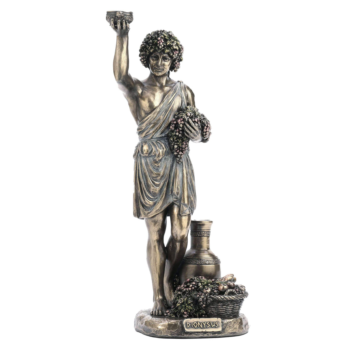 Dionysus — God of Wine — Bronze-Finish Statue, 28 cm – view 1