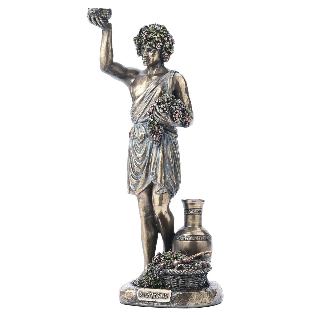Dionysus — God of Wine — Bronze-Finish Statue, 28 cm – view 2