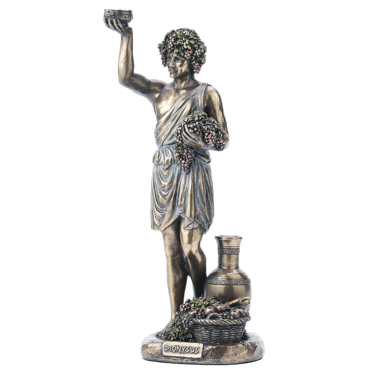 Dionysus — God of Wine — Bronze-Finish Statue, 28 cm – view 2