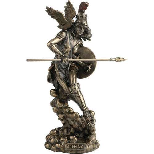 Athena – Goddess of Wisdom and War – Bronze-Finish Statue – 21 cm – view 2