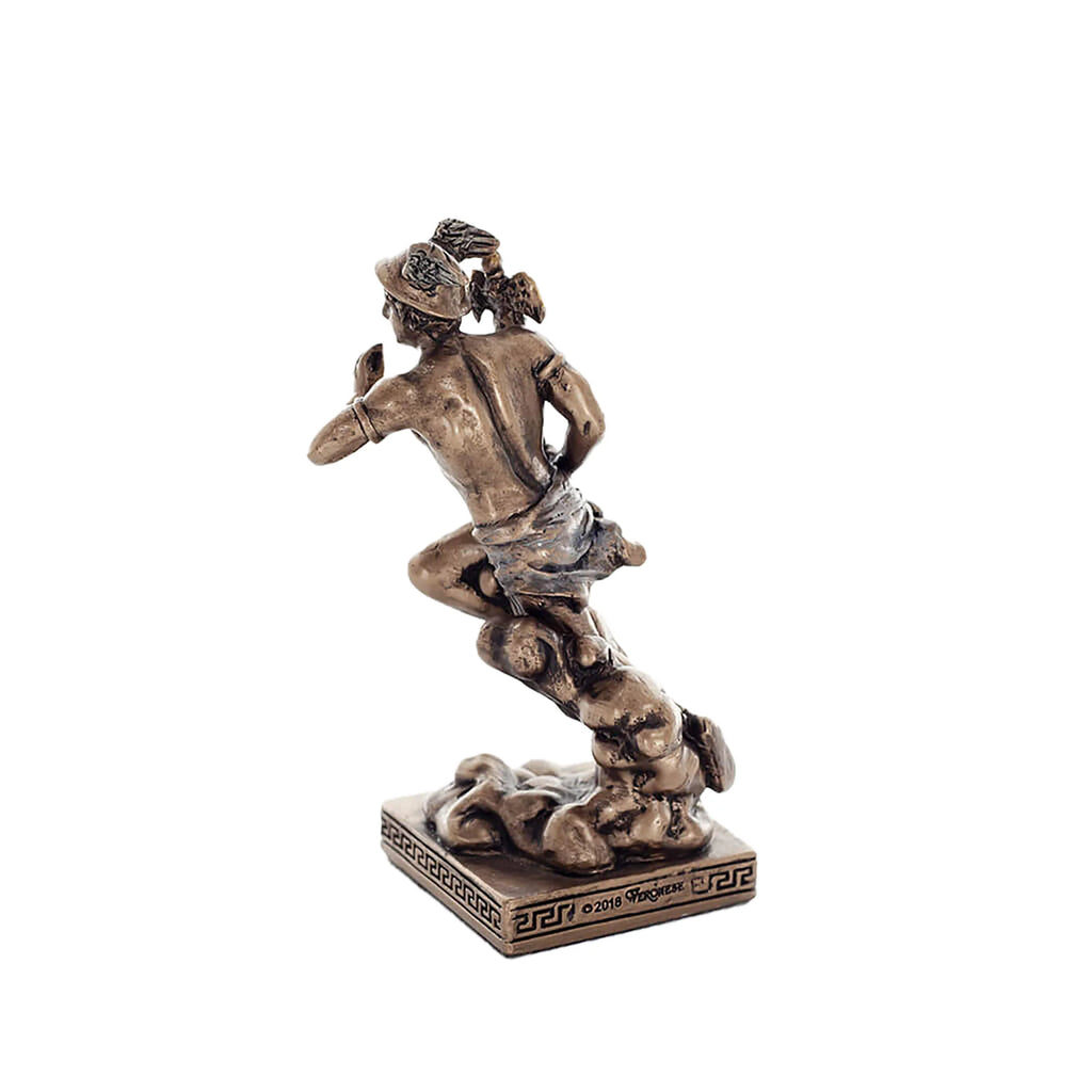 Hermes — Bronze-Finish Statue – 8.9 cm – view 3