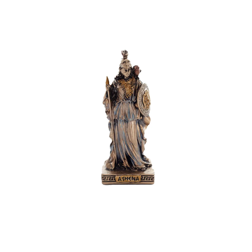 Athena – Goddess of Wisdom – Bronze-Finish Statue – 9.3 cm – view 1
