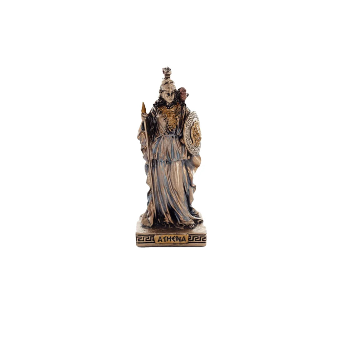 Athena – Goddess of Wisdom – Bronze-Finish Statue – 9.3 cm – view 1