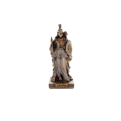 Athena – Goddess of Wisdom – Bronze-Finish Statue – 9.3 cm – view 1
