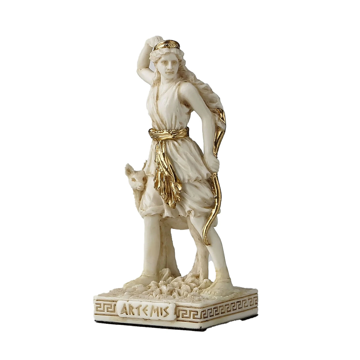 Artemis with Bow and Deer — Resin Statue, 8.7 cm – view 2