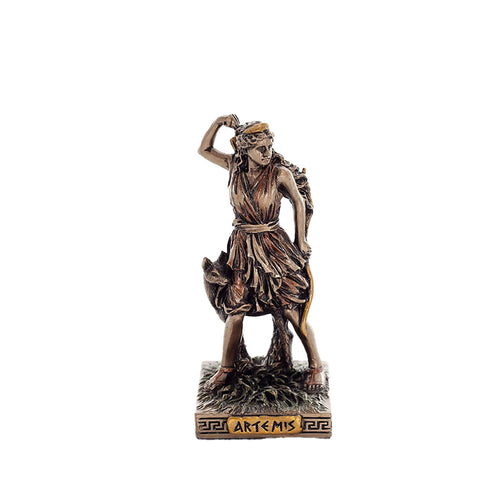 Artemis — Bronze-Finish Statue – 8.7 cm – view 1