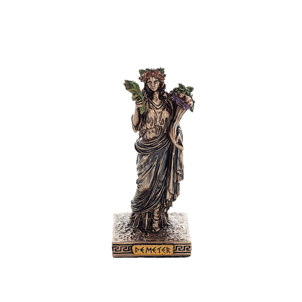 Demeter — Bronze-Finish Statue – 9 cm – view 1