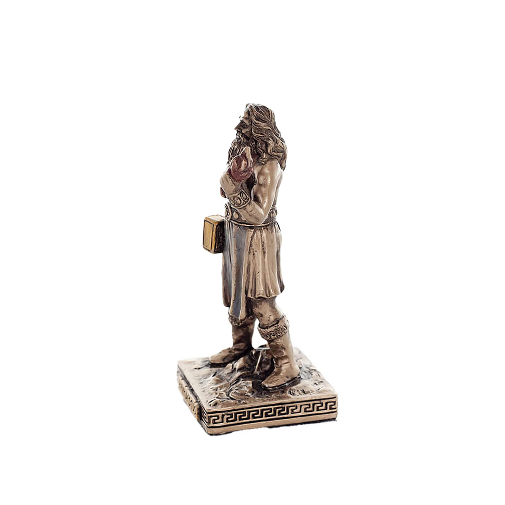 Hephaestus – Bronze-Finish Statue – 9 cm – view 2