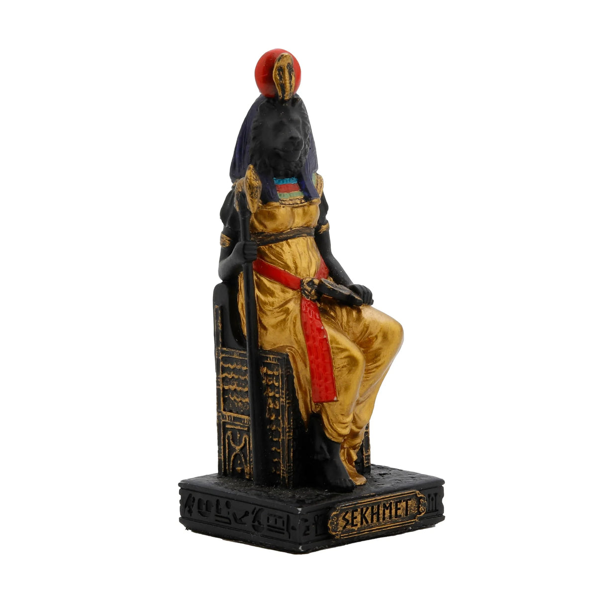 Sekhmet — Egyptian Goddess — Black Statue, 8.5 cm – view 2