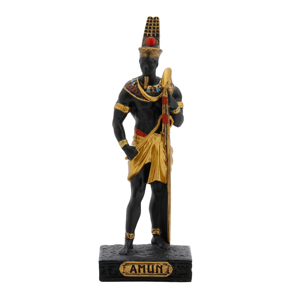 Amun — Egyptian God — Black Statue, 8.5 cm – view 1