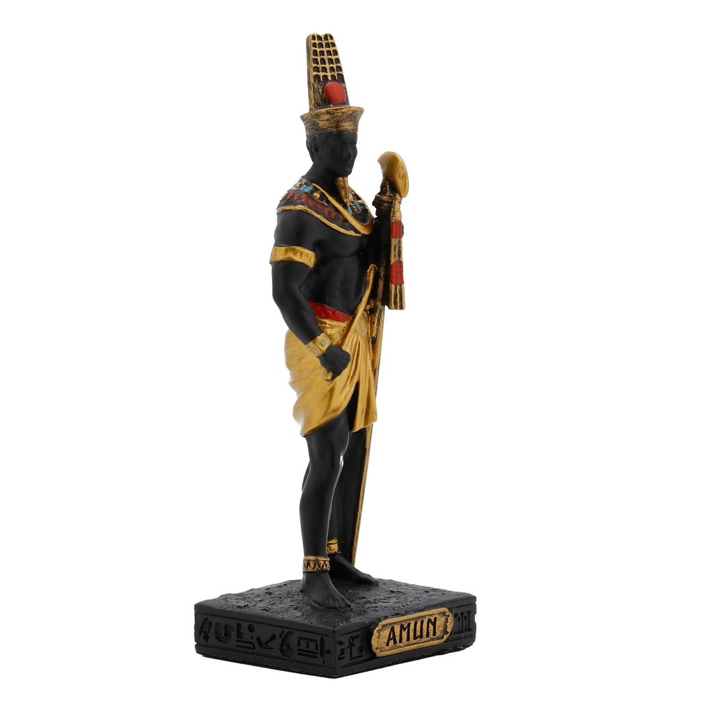 Amun — Egyptian God — Black Statue, 8.5 cm – view 2