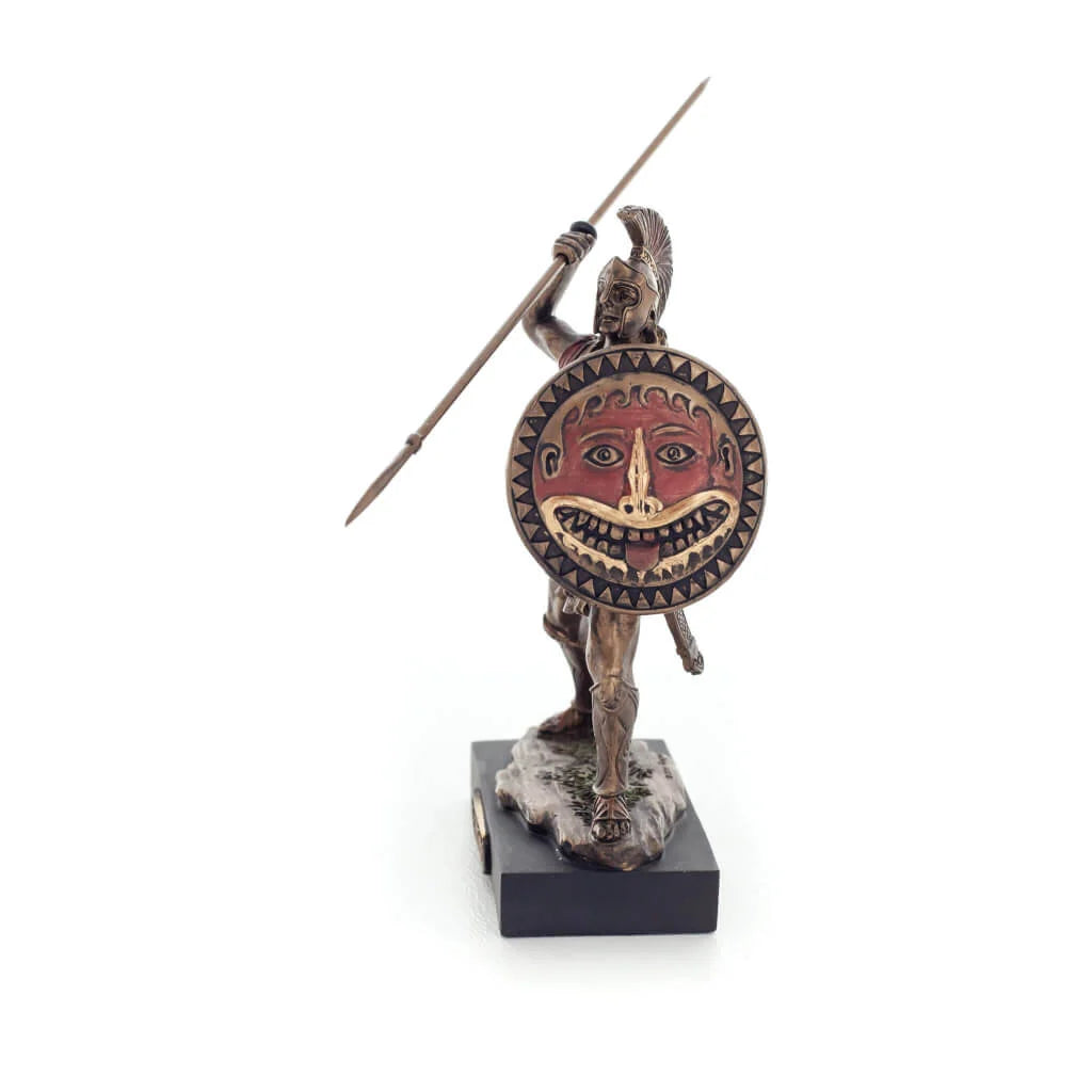 Spartan Warrior – Bronze-Finish Resin Statue – 12.5 cm – view 2