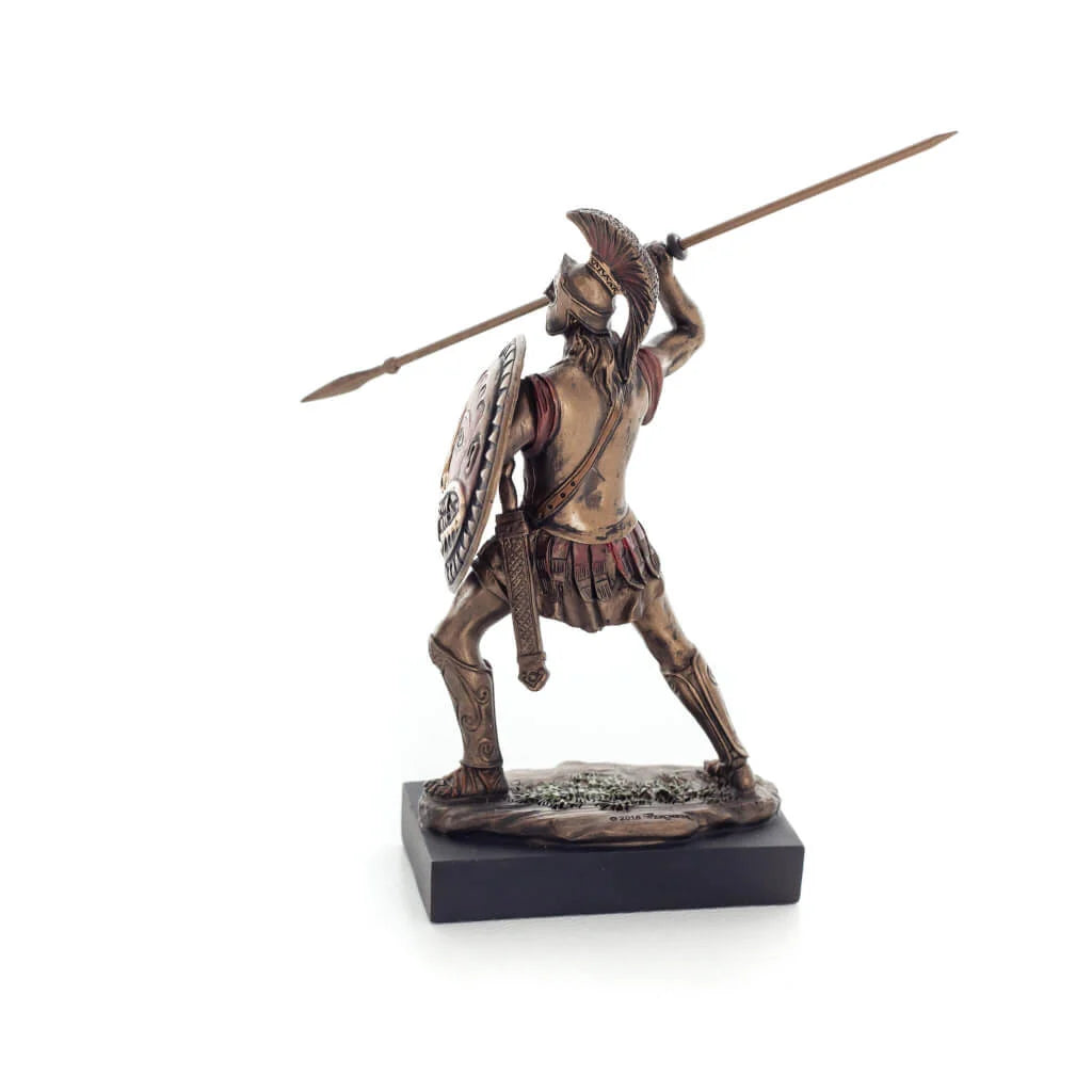 Spartan Warrior – Bronze-Finish Resin Statue – 12.5 cm – view 3