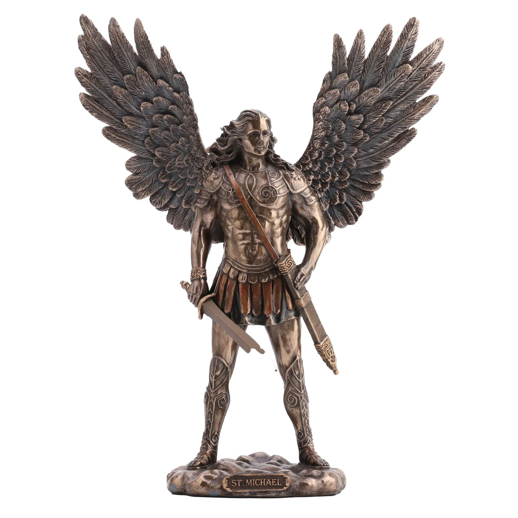 Archangel Michael — Bronze Finish Statue, 27.5 cm – view 1