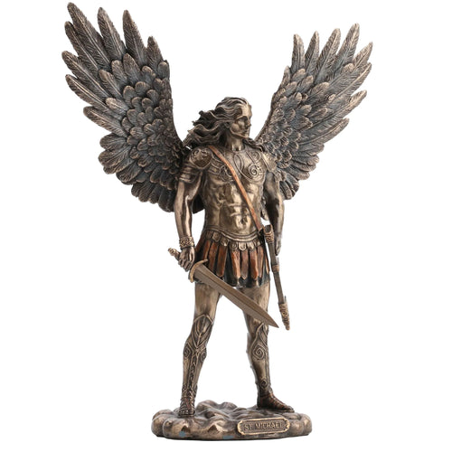 Archangel Michael — Bronze Finish Statue, 27.5 cm – view 2