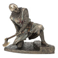 Templar Knight with Axe — Bronze-Finish Statue, 20 × 17.5 cm – view 1