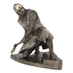 Templar Knight with Axe — Bronze-Finish Statue, 20 × 17.5 cm – view 2
