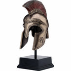 Greek Hoplite Helmet with Stand — Bronze-Finish Decorative Helmet, 21 cm – view 1