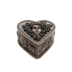 Heart-Shaped Medusa Bronze-Finish Jewellery Box – 11.5 × 9 cm – view 1