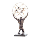 Atlas, Greek Mythology – Bronze-Finish Resin Statue – 20.5 cm – view 3