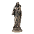 Virgin Mary with the Christ Child — Bronze-Finish Statue – 29 cm – view 1