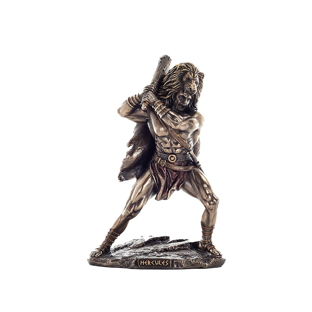 Heracles, Greek Mythology – Bronze-Finish Resin Statue – 25.5 cm – view 1