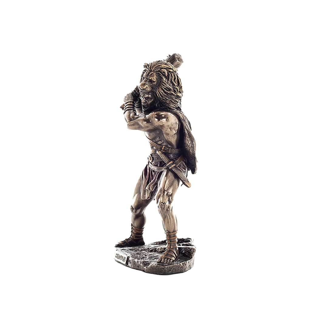 Heracles, Greek Mythology – Bronze-Finish Resin Statue – 25.5 cm – view 2