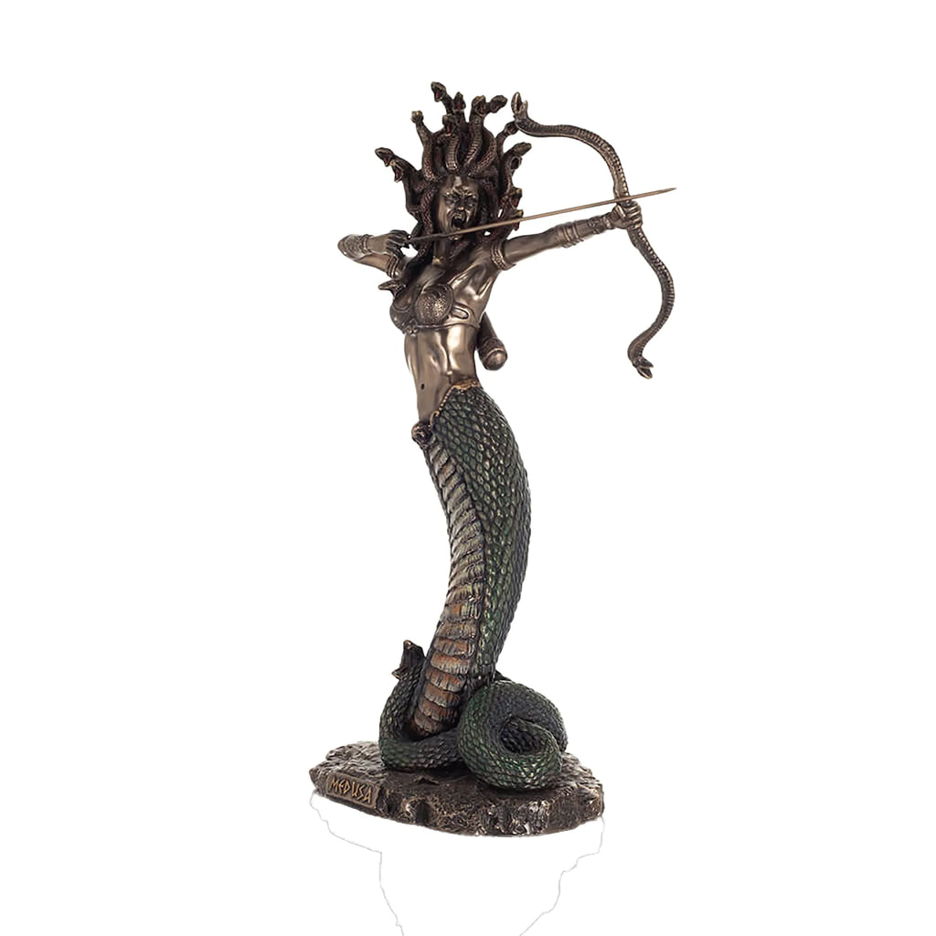 Medusa — Archer — Bronze-Finish Statue – 36 cm – view 2