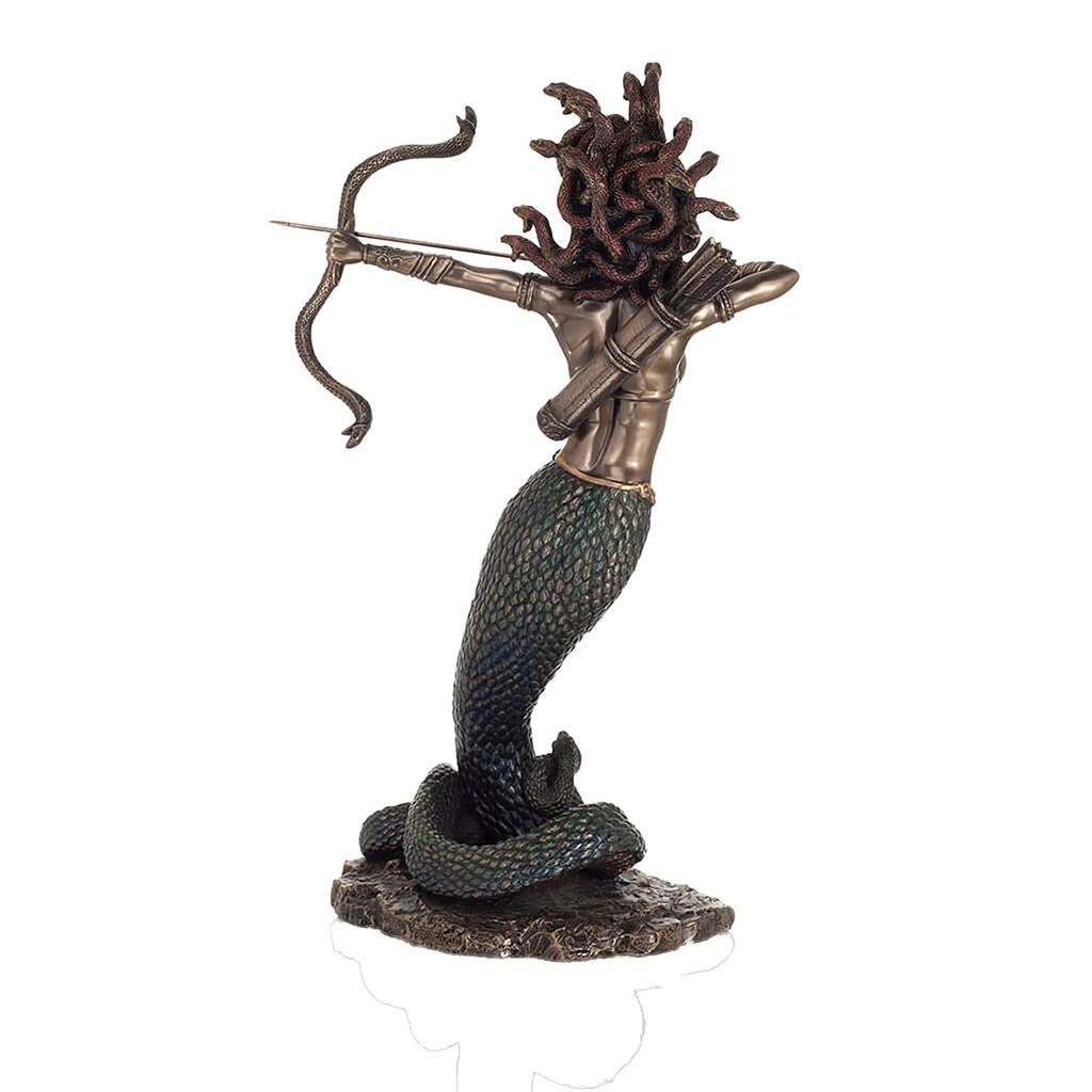 Medusa — Archer — Bronze-Finish Statue – 36 cm – view 3