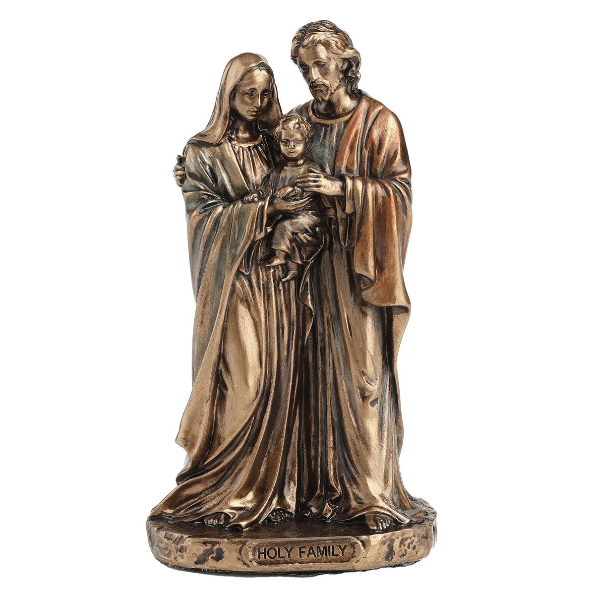 The Holy Family – Bronze-Finish Statue – 8.5 cm – view 1