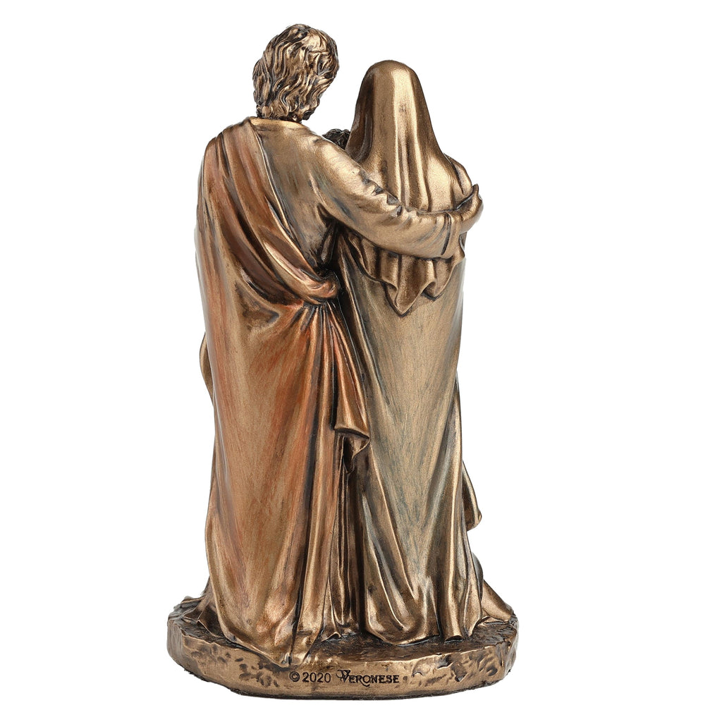 The Holy Family – Bronze-Finish Statue – 8.5 cm – view 4