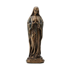 Our Lady of Lourdes – Bronze-Finish Resin Statue – 8.5 cm – view 1