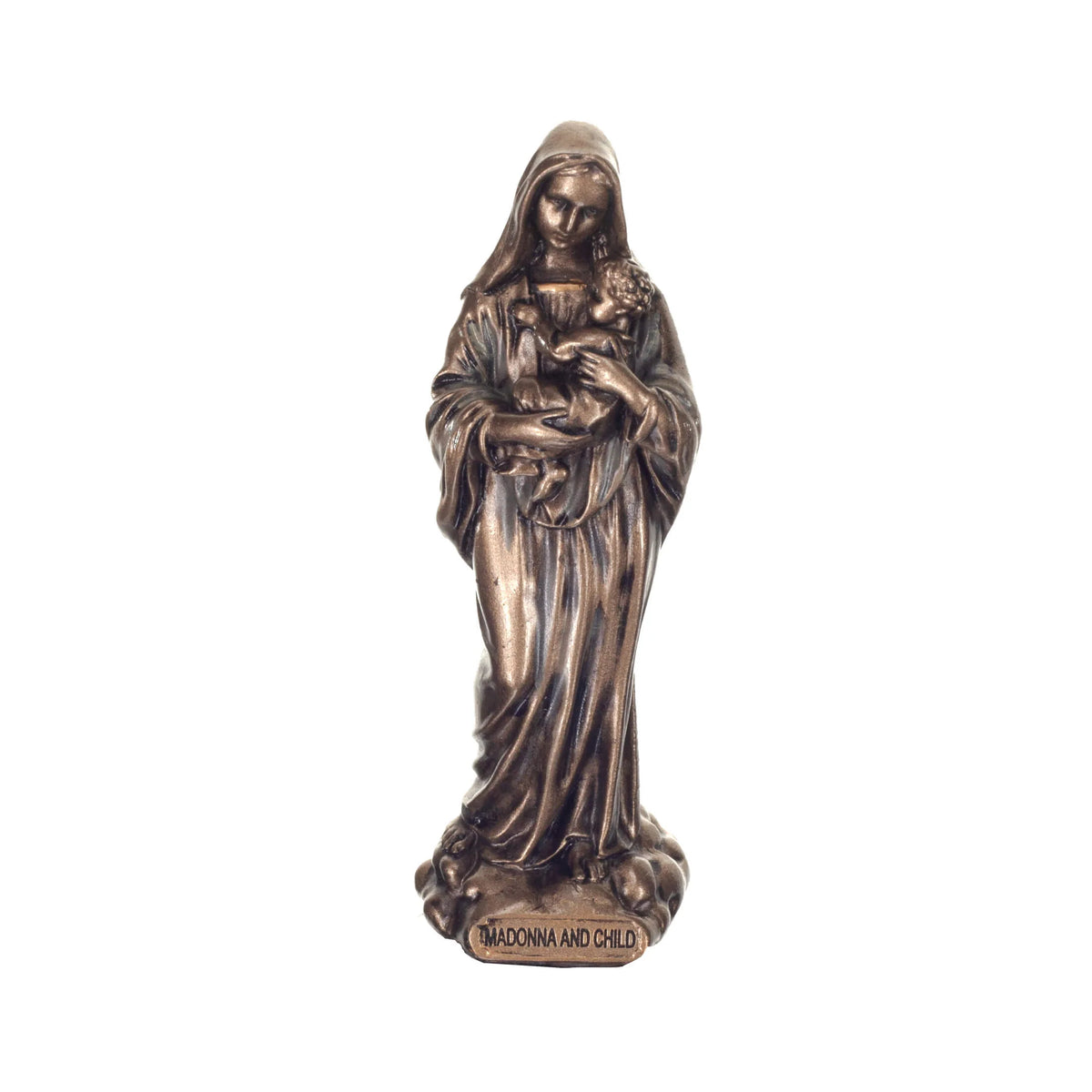 Virgin Mary with the Christ Child — Bronze Finish Statue, 8.5 cm – view 1